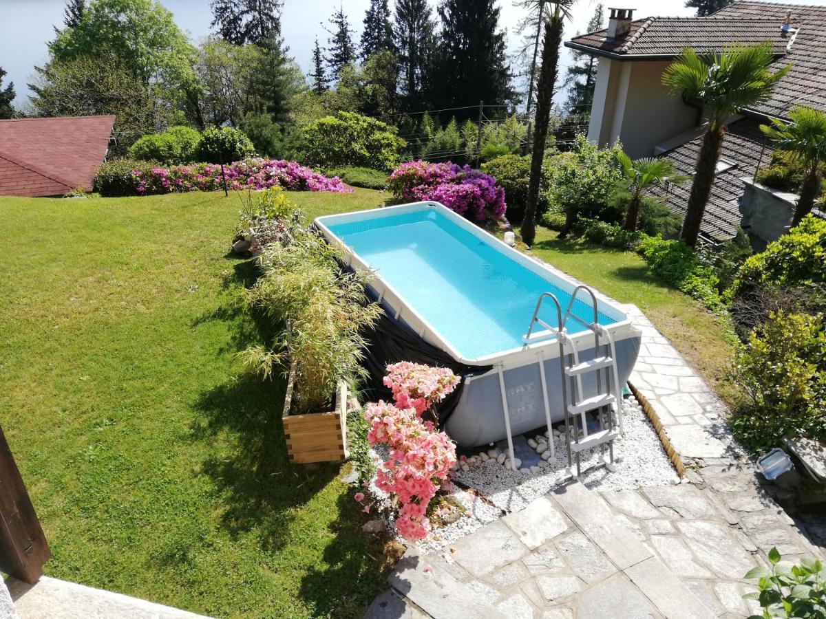 Romantica Casetta Nel Verde Con Vista Sul Lago Belgirate Exterior photo